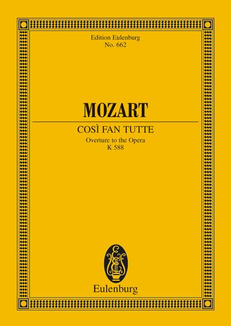 Mozart: Cos fan tutte KV 588 (Study Score) published by Eulenburg